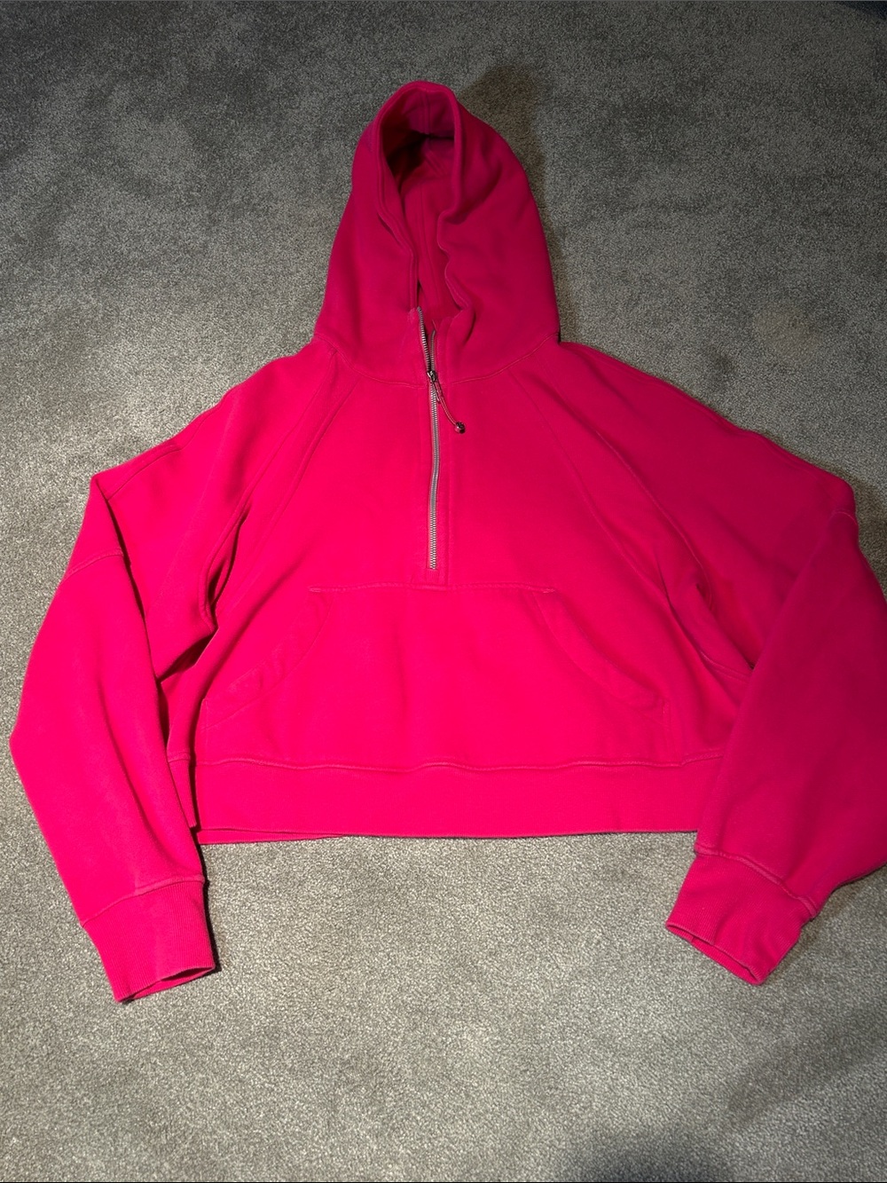Sonic pink lululemon athletica scuba oversized half zip hoodie